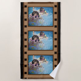 Toalha De Praia Retro Film Strip Photo Beach Towel