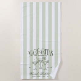 Toalha De Praia Retro Moderno Margaritas e Matrimony Strike Bach