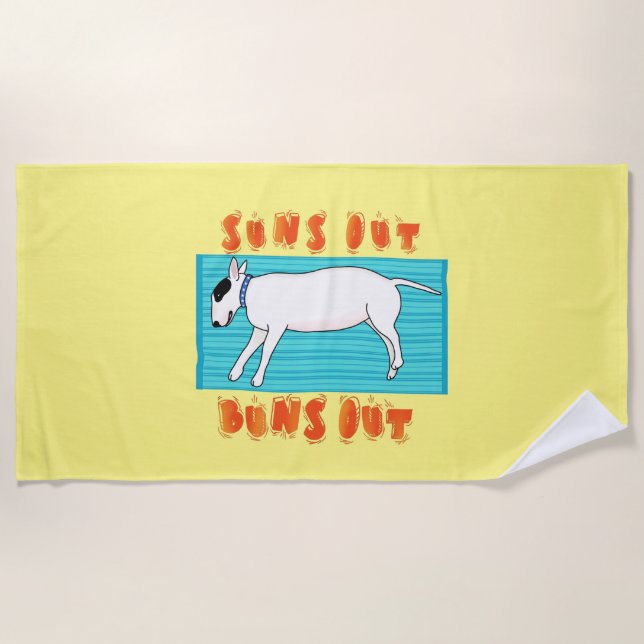 Toalha De Praia Rex Sun's Out Buns Out Toel (Frente)