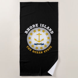 TOALHA DE PRAIA RHODE ISLAND OCEAN STATE FLAG