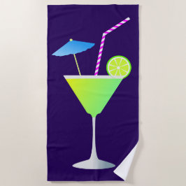 Toalha De Praia Rico Margarita Cocktail Night Life Beach Towel