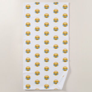 Toalha De Praia Rindo de Lágrimas de Choro de Joy emoji