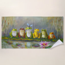 Toalha De Praia Rio Ribbit