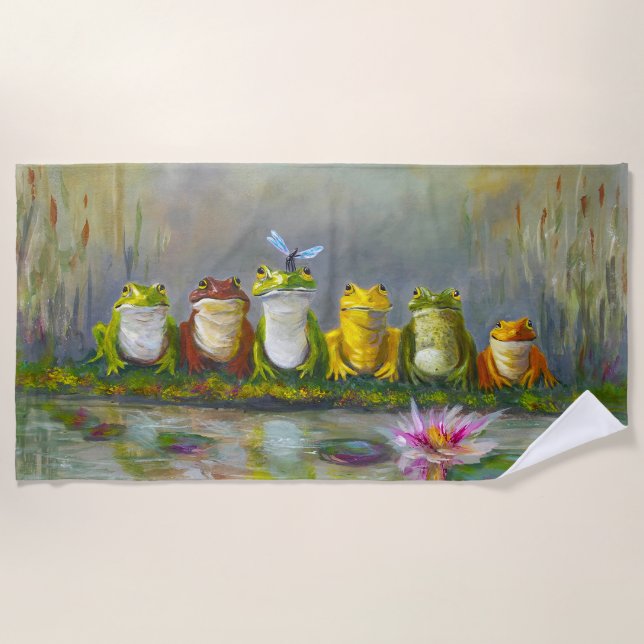 Toalha De Praia Rio Ribbit (Frente)
