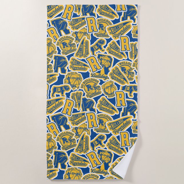 Toalha De Praia Riverdale Football and Cheer Pattern (Frente)