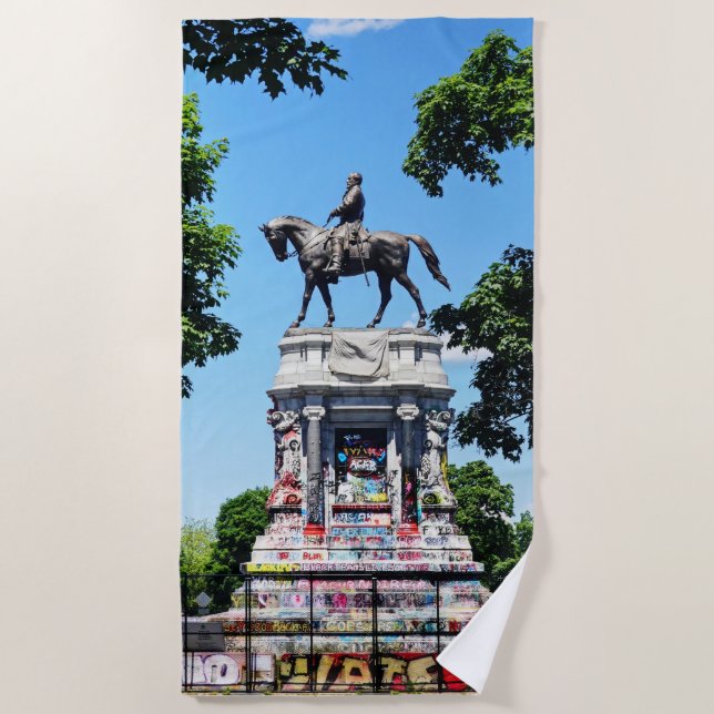 Toalha De Praia Robert E. Lee Statue (Frente)