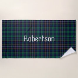 Toalha De Praia Robertson Clan Tartan Xadrez Beach Towel