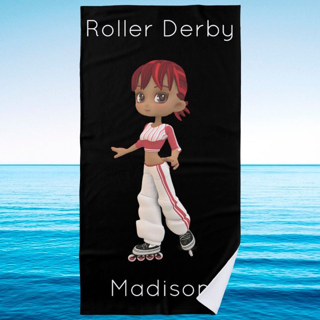 Toalha De Praia Roller Derby Beach Towel (Criador carregado)