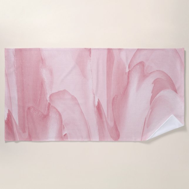Toalha De Praia Rosa precioso (Frente)