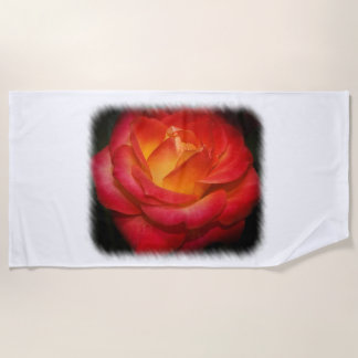 Toalha De Praia Rosa vermelha