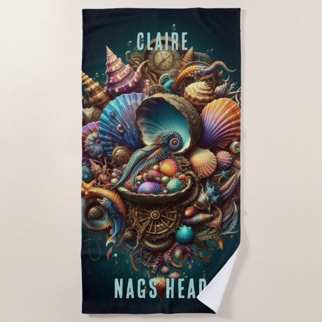 TOALHA DE PRAIA ROUBO BRANCO BRANCO BOMBEIRO DE JEWELTONE (Frente)