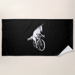 Toalha De Praia Roupas de Unicórnio Femininas Conjunto de Biciclet