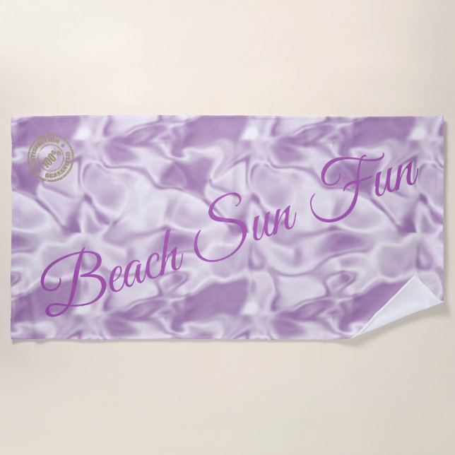 Toalha De Praia Roxo Moderno (Frente)