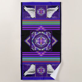 Toalha De Praia Roxo W3