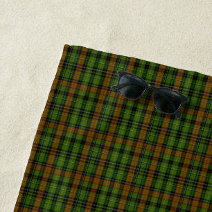 Toalha De Praia Royal Black Watch Tartan Xadrez Classic Blue