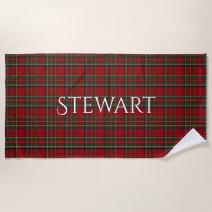 Toalha De Praia Royal Stewart Tartan Xadrez Beach Towel