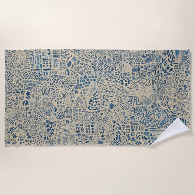 Toalha De Praia Ruído mental V01 (Frente)