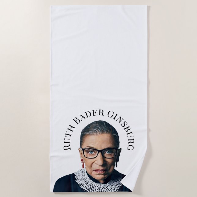 Toalha De Praia Ruth Bader Ginsburg (Frente)
