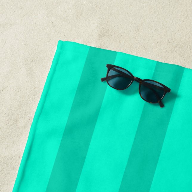 Toalha De Praia Sage Green Stripes  (In Situ)