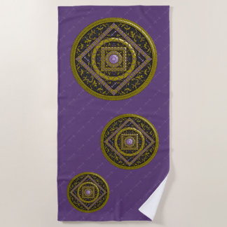 Toalha De Praia Sagittarius Mandala Beach Towel