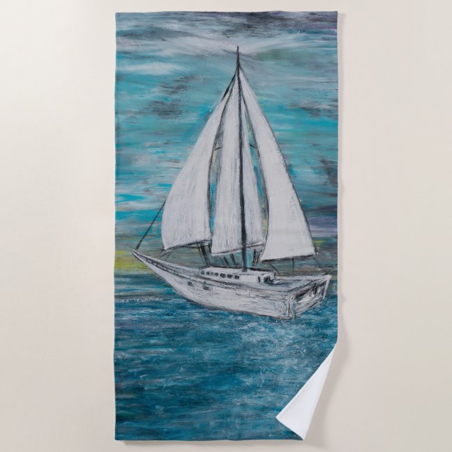 Toalha De Praia Sail Away Beach Towel (Frente)