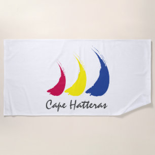 Toalha De Praia Sails_Paint-The-Wind_Cape Hatteras Splashy