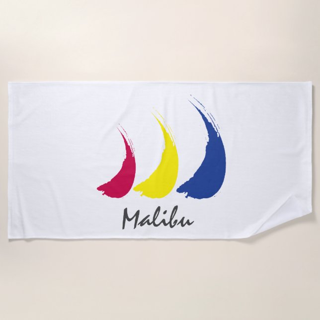 Toalha De Praia Sails_Paint-The-Wind_Malibu Splashy (Frente)