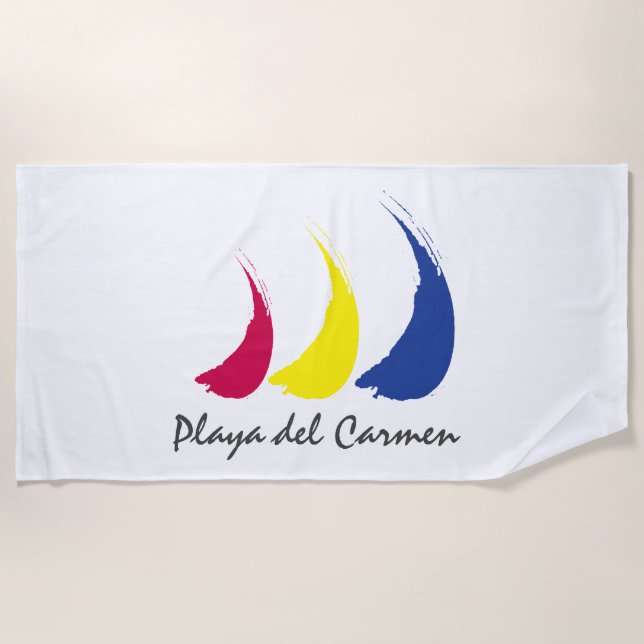 Toalha De Praia Sails_Paint-The-Wind_Playa del Carmen (Frente)