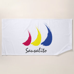 Toalha De Praia Sails_Paint-The-Wind_Sausalito