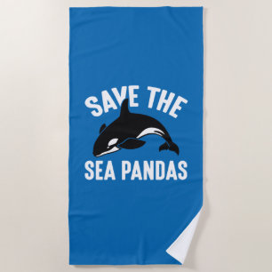 Toalha De Praia Salve Os Pandas Do Mar