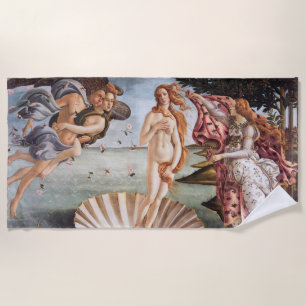 Toalha De Praia Sandro Botticelli - Nascimento de Vênus