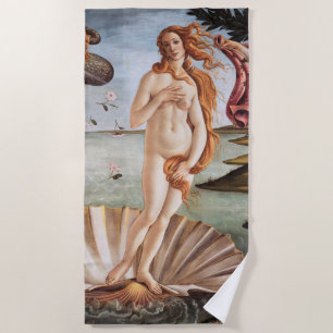 Toalha De Praia Sandro Botticelli - Nascimento de Vênus