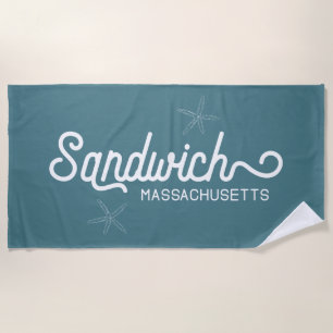 Toalha De Praia Sandwich Massachusetts - Náutico