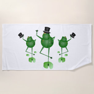 Toalha De Praia Sapos de dança Beach Towel