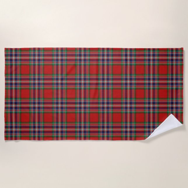 Toalha De Praia Scottish Accents Clan MacFarlane Tartan (Frente)