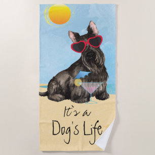 Toalha De Praia Scottish Terrier do verão