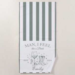 Toalha De Praia Scottsdale Bachelorette Modern Beach Towel