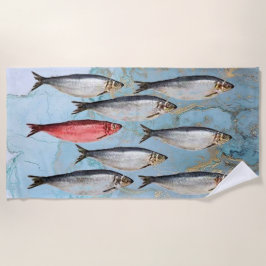 Toalha De Praia Sea Fisheries Beach Towel