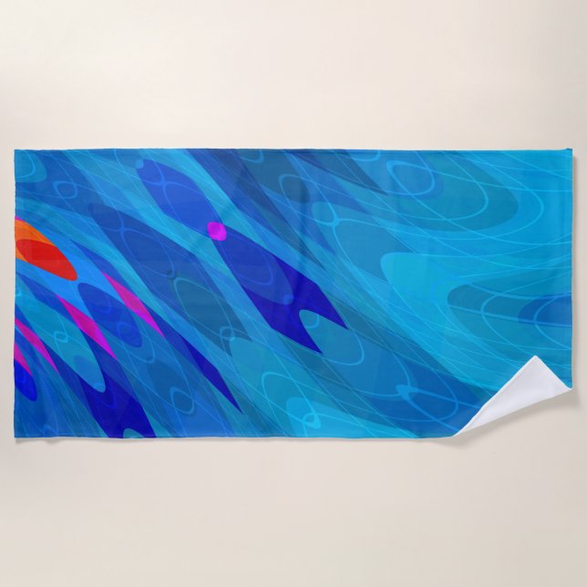 Toalha De Praia Sea Ripple Beach Towel (Frente)