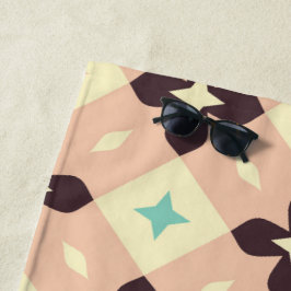 Toalha De Praia Seamless geometric floral  pattern