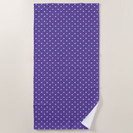 Toalha De Praia Seamless  medium purple polka dot pattern