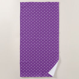 Toalha De Praia Seamless purple background polka dot pattern 