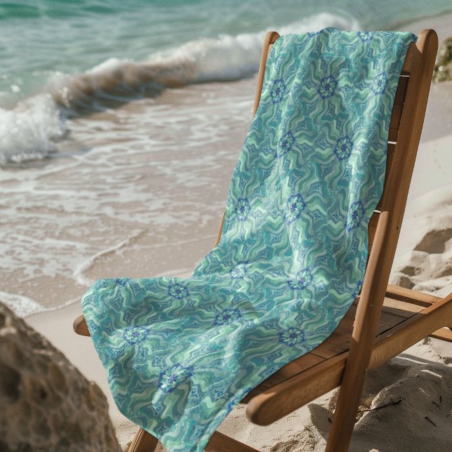 Toalha de Praia “Seixos e Impressões” (Criador carregado)