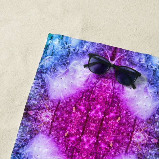 Toalha De Praia Sementes de Milkweed e Seda | Miami | Espelho (In Situ)