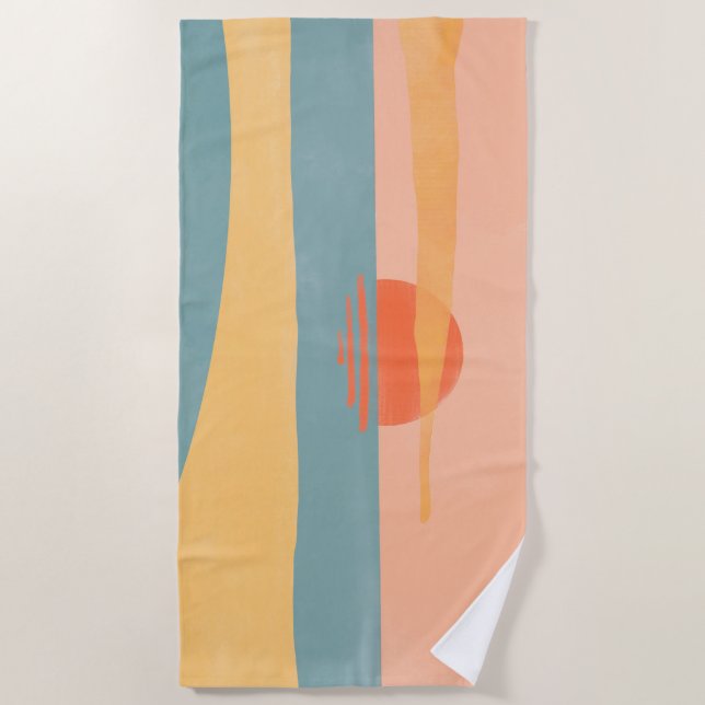 Toalha De Praia Serene Sunset Beach Towel (Frente)