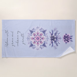 Toalha De Praia Serenidade Sangrenta Mandala Beach Towel