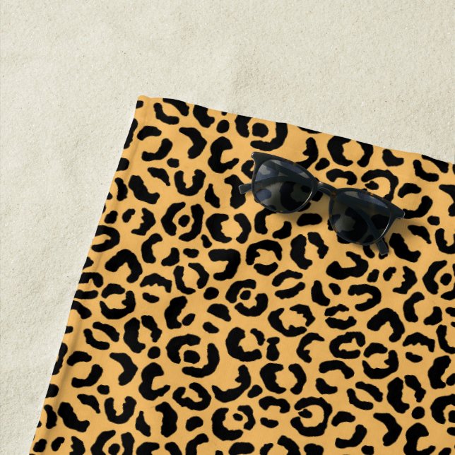 Toalha De Praia Série Leopardo Clássica Design 14 (In Situ)