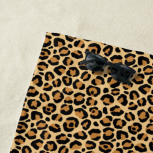 Toalha De Praia Série Leopardo Clássica Design 6