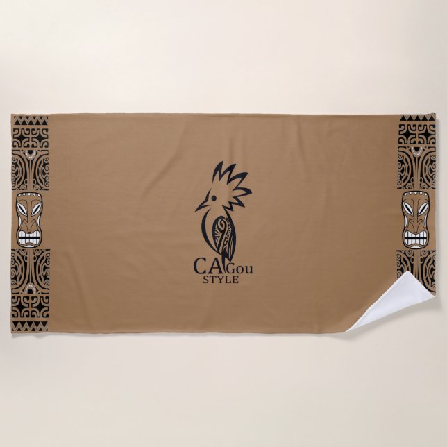 Toalha De Praia Serviette de plage Cagou Style (Frente)