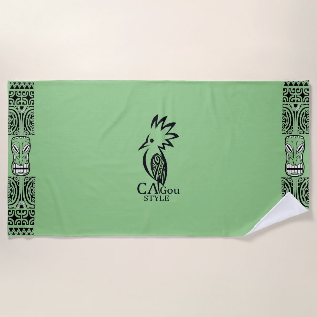 Toalha De Praia Serviette de plage Cagou Style (Frente)